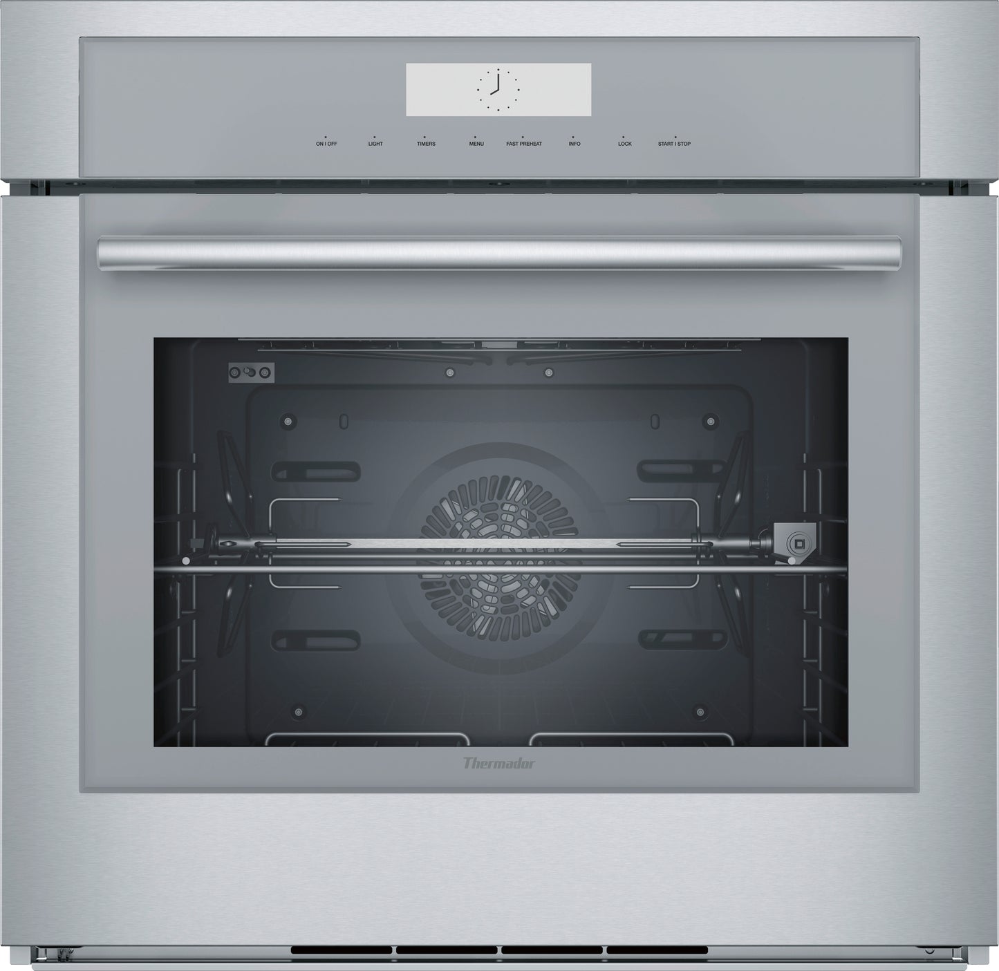 30-inch stainless steel single wall oven with digital controls and convection cooking from Thermador appliances collections