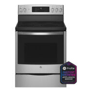 GE Profile™ ENERGY STAR® 30" Smart  Free-Standing Electric Convection Fingerprint Resistant Range with No Preheat Air Fry