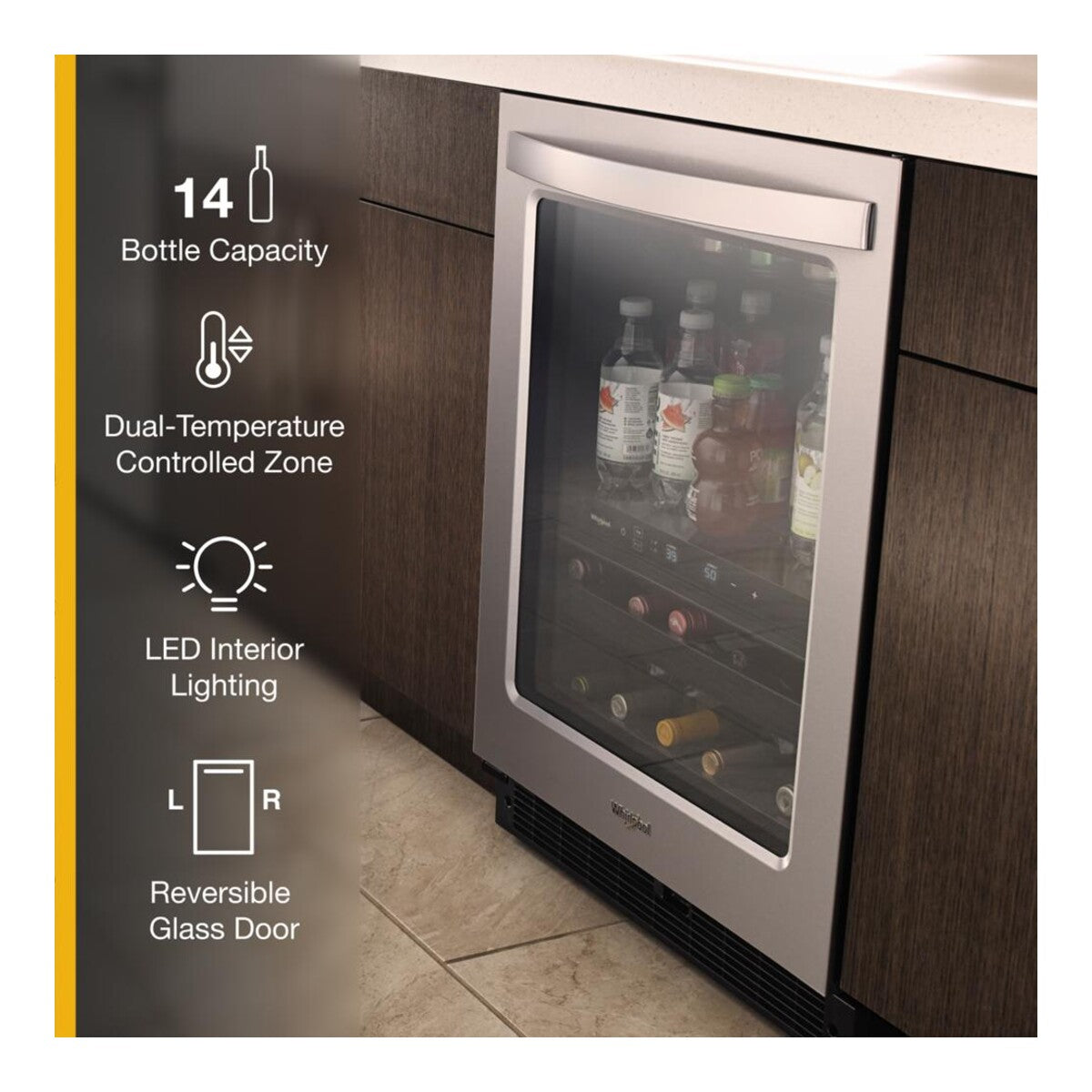 24-inch Wide Undercounter Beverage Center - 5.2 cu. ft.
