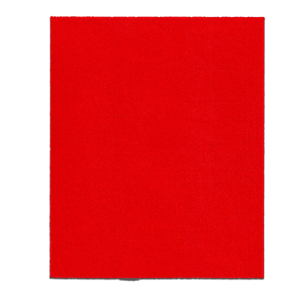 Red-colored sanding sheet designed for palm sander, suitable for tools and home improvement tasks