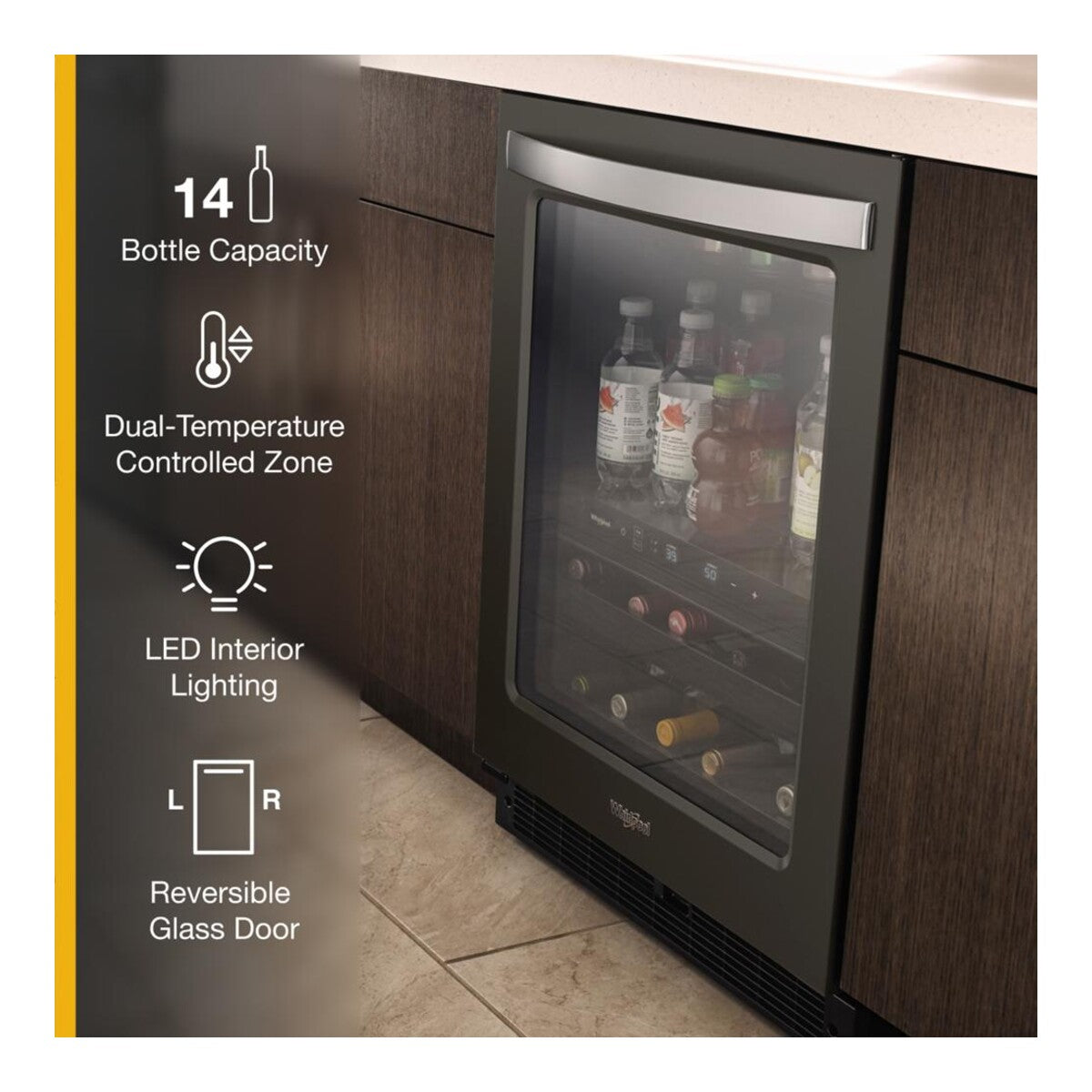24-inch Wide Undercounter Beverage Center - 5.2 cu. ft.