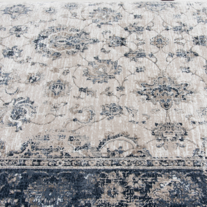 Area rug with detailed grey, blue, and beige pattern for Rugs and Home Decor & Furniture collections