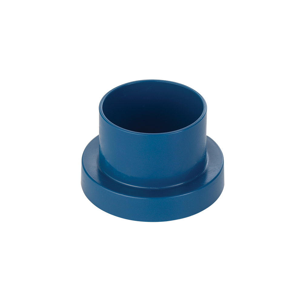 Blue plastic vacuum hose adapter with posable design for versatile home improvement and tool use tasks