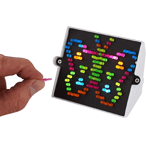 Miniature light pegboard toy displaying colorful butterfly pattern in toys and pretend play collections under $50