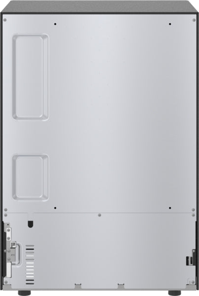 back view of a stainless steel under counter double drawer refrigerator for kitchen appliances and home improvement