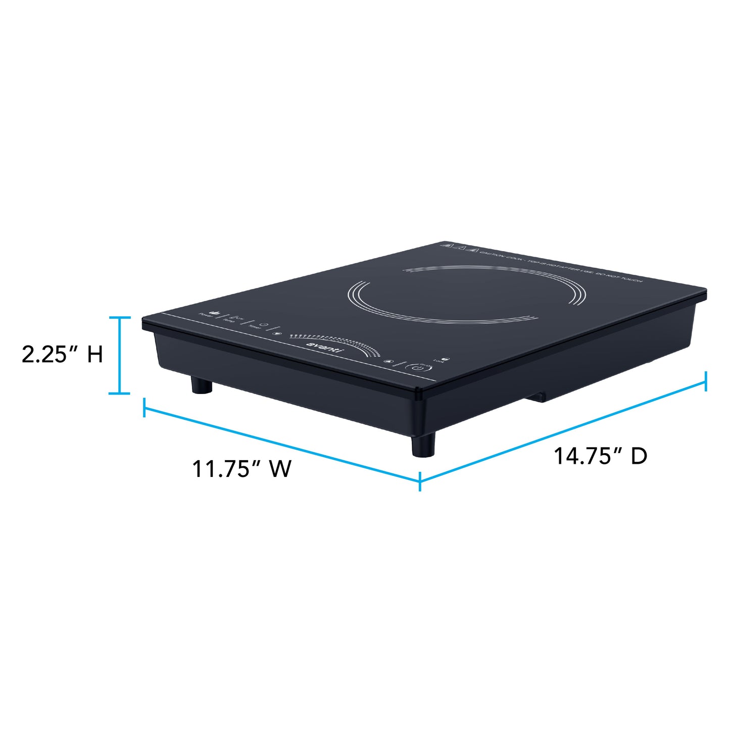 Avanti Portable Induction Cooktop - Black