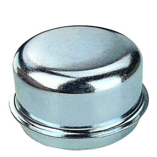 Metal dust cap with polished silver finish designed for protection and durability in home improvement projects