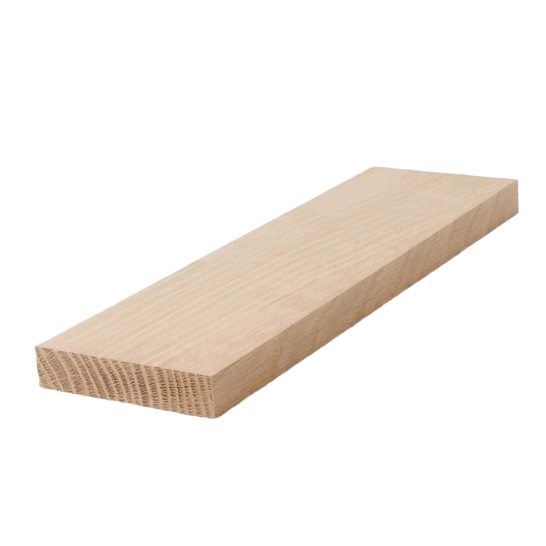 Smooth white oak wood board suitable for furniture, shelving, and home improvement projects under $100 collections