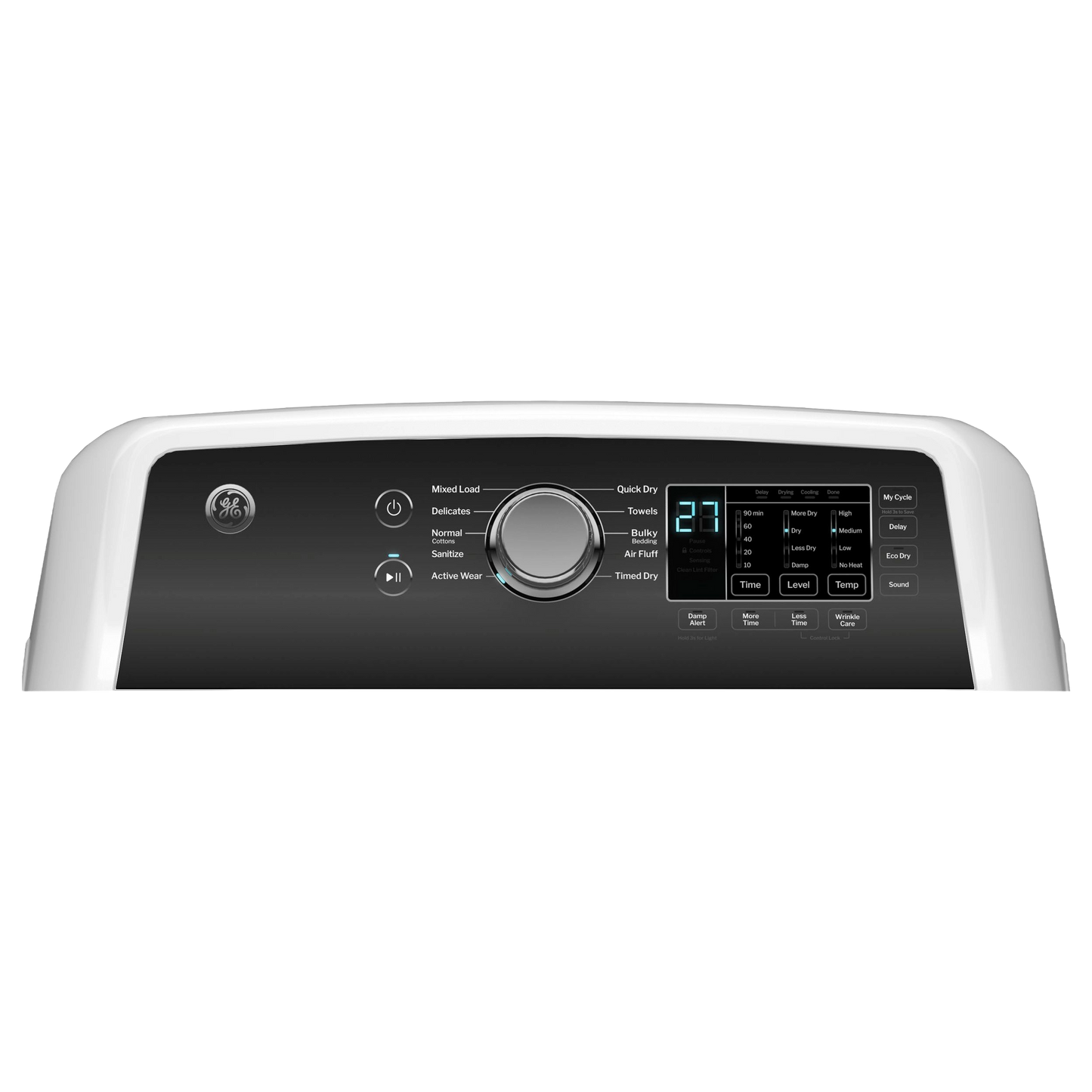 GE® 7.4 cu. ft. Capacity Gas Dryer with Up To 120 ft. Venting and Sensor Dry