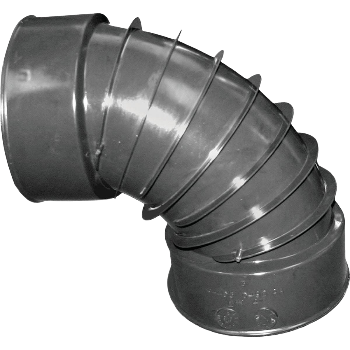 Black corrugated polyethylene elbow pipe fitting for plumbing and drainage in pipes and fittings collection under $50