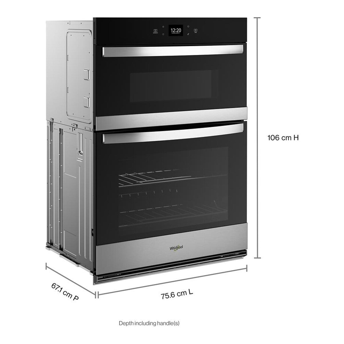 6.4 Total Cu. Ft. Combo Wall Oven with Air Fry When Connected*