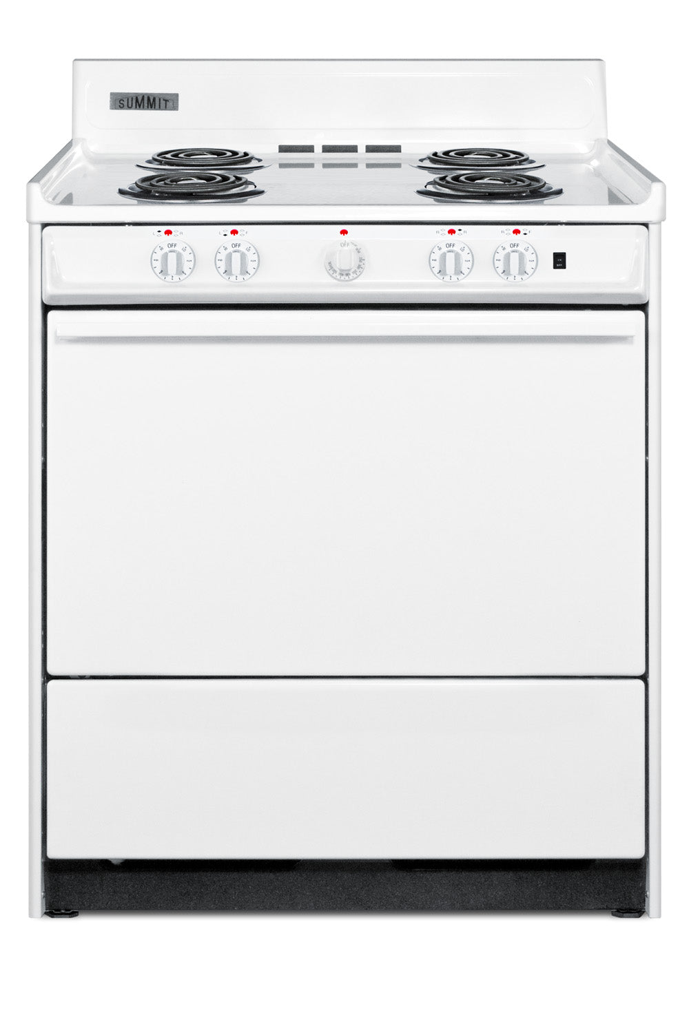 30" Wide Electric Coil Top Range