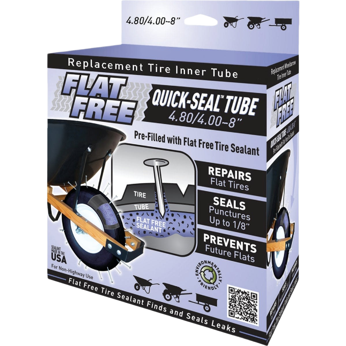 Flat Free quick-seal tube with pre-filled sealant for puncture repair in Parts & Lubricants and Under $50 collections