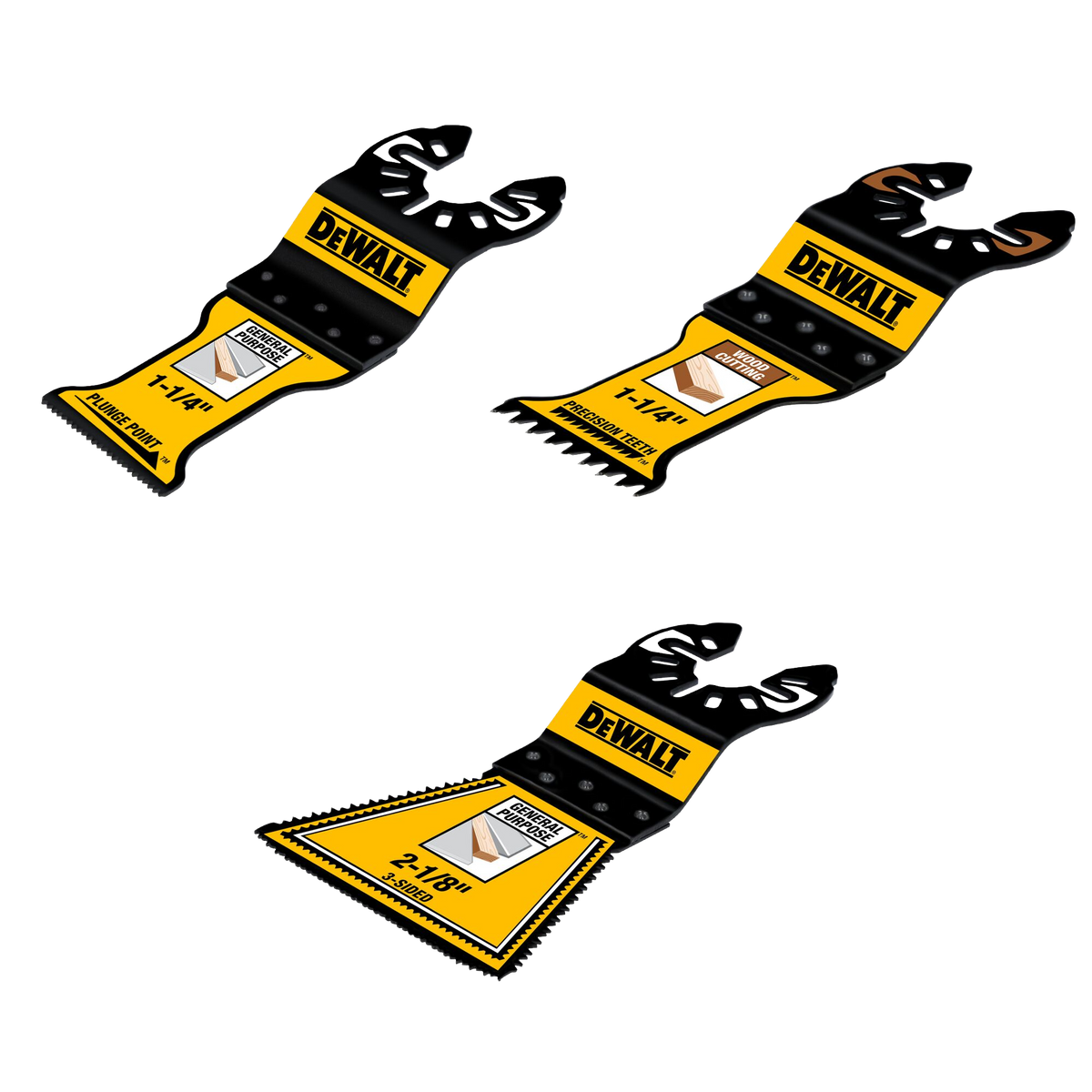 DEWALT OSC 3-Pc. General Purpose Assortment