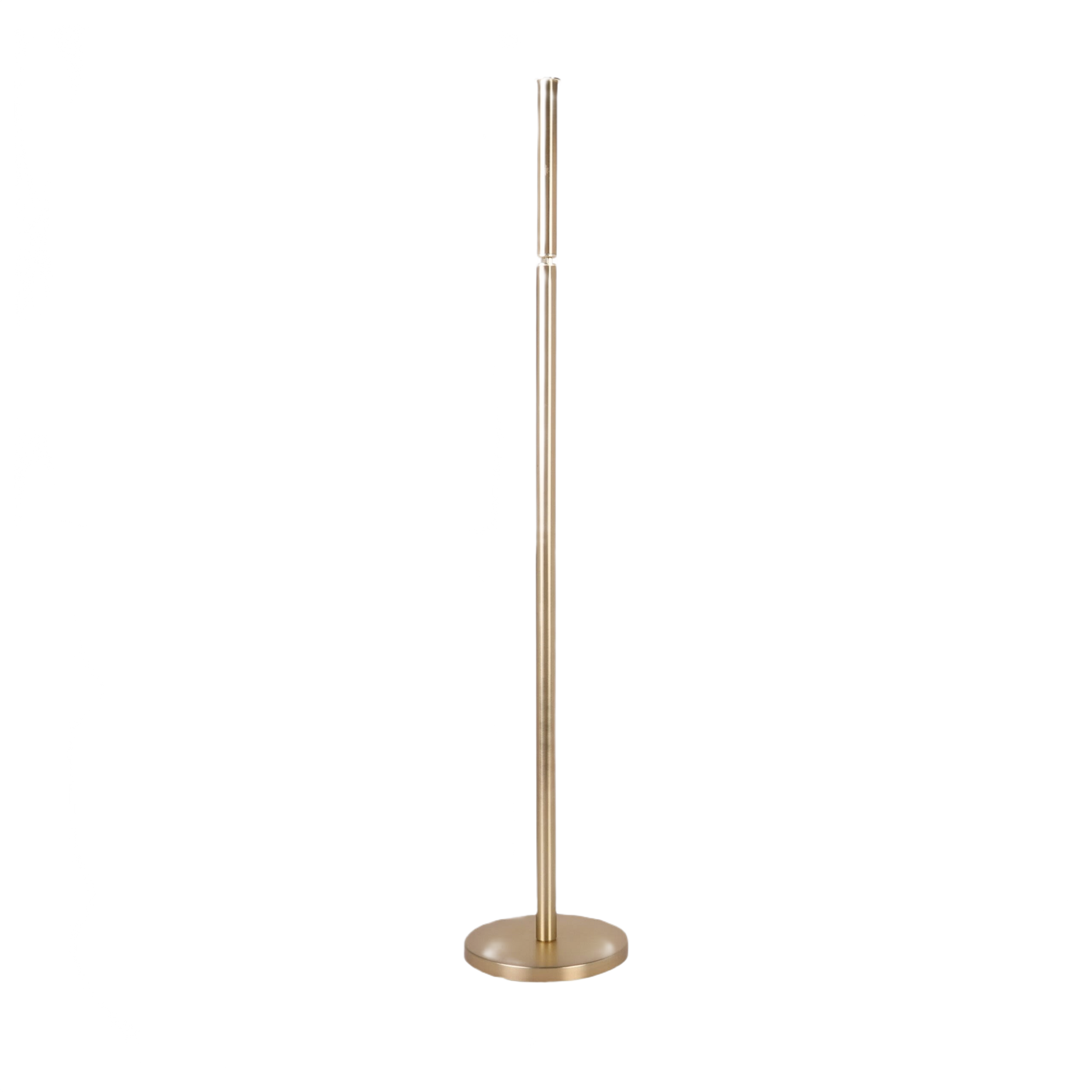 Freestanding gold toilet paper holder with sleek modern design for bathroom accessories and home improvement collections