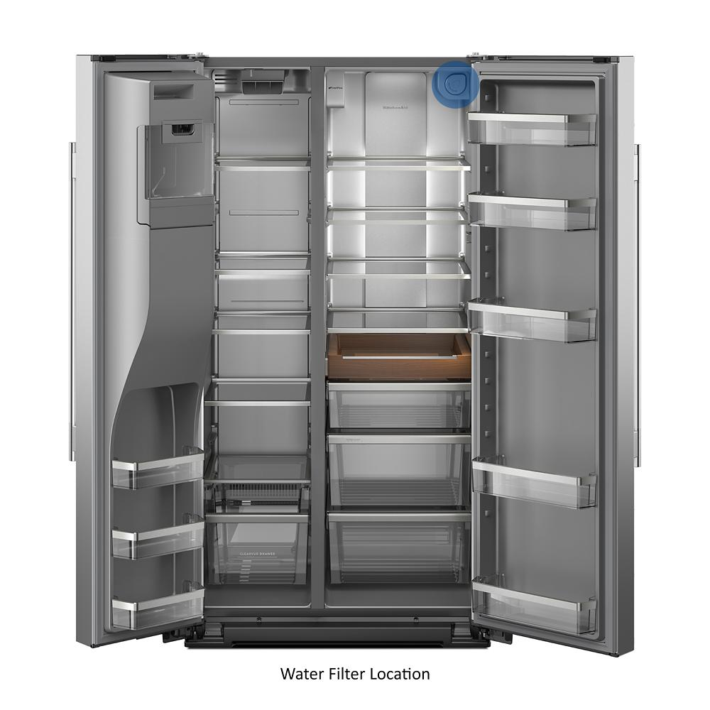 28.7 Cu. Ft. Side-by-Side Refrigerator with Panoramic LED Lighting