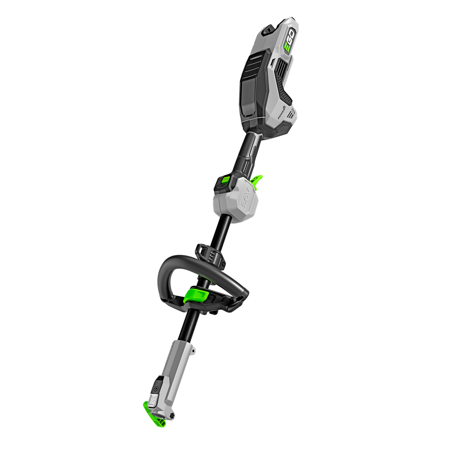 Cordless lightweight power head with ergonomic handle for versatile use in tools and home improvement projects