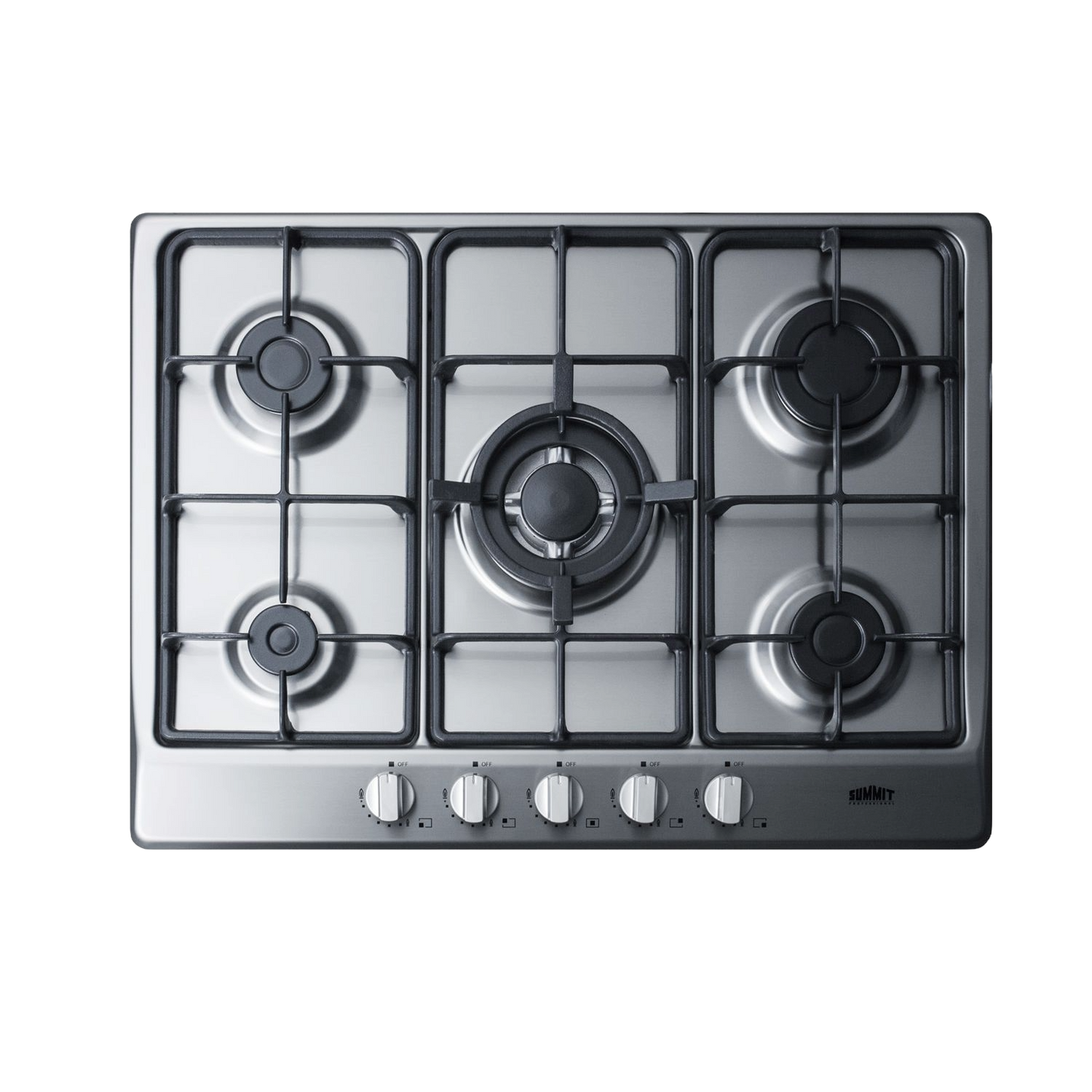 27" Wide 5-Burner Gas Cooktop