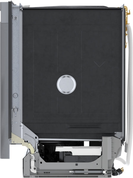 Side view of a 24-inch built-in dishwasher showing internal structure from Dishwashers and Appliances collections