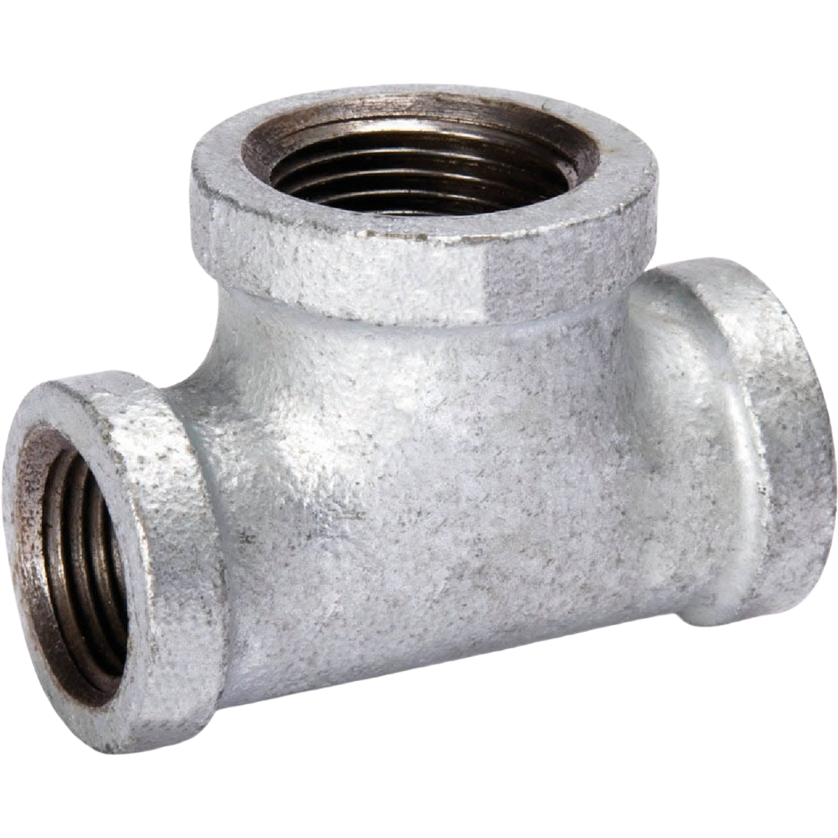 Galvanized malleable iron reducing tee fitting for plumbing and pipes in galvanized fittings under $50 collection