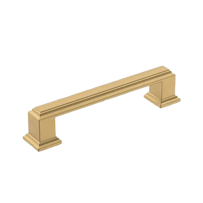 Champagne bronze cabinet pull with classic square base in hardware and furniture accessories under $50