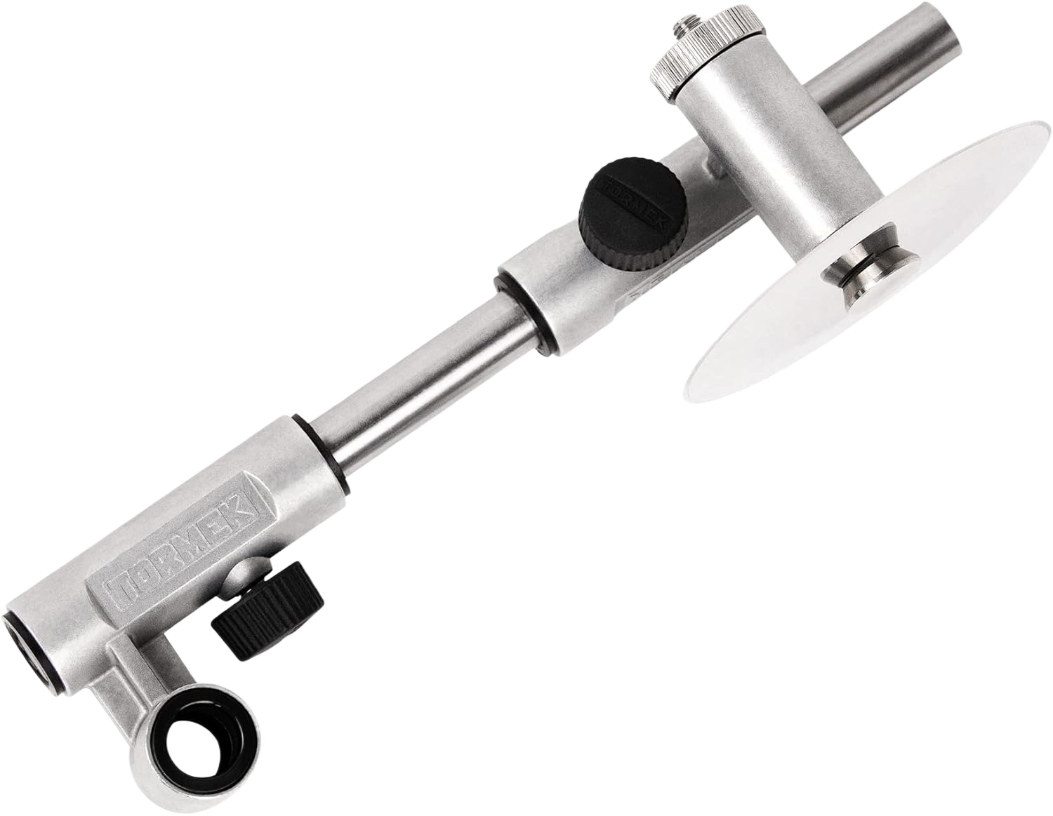 Metal sharpening attachment with adjustable arm and circular blade guard for woodworking tool accessories collection