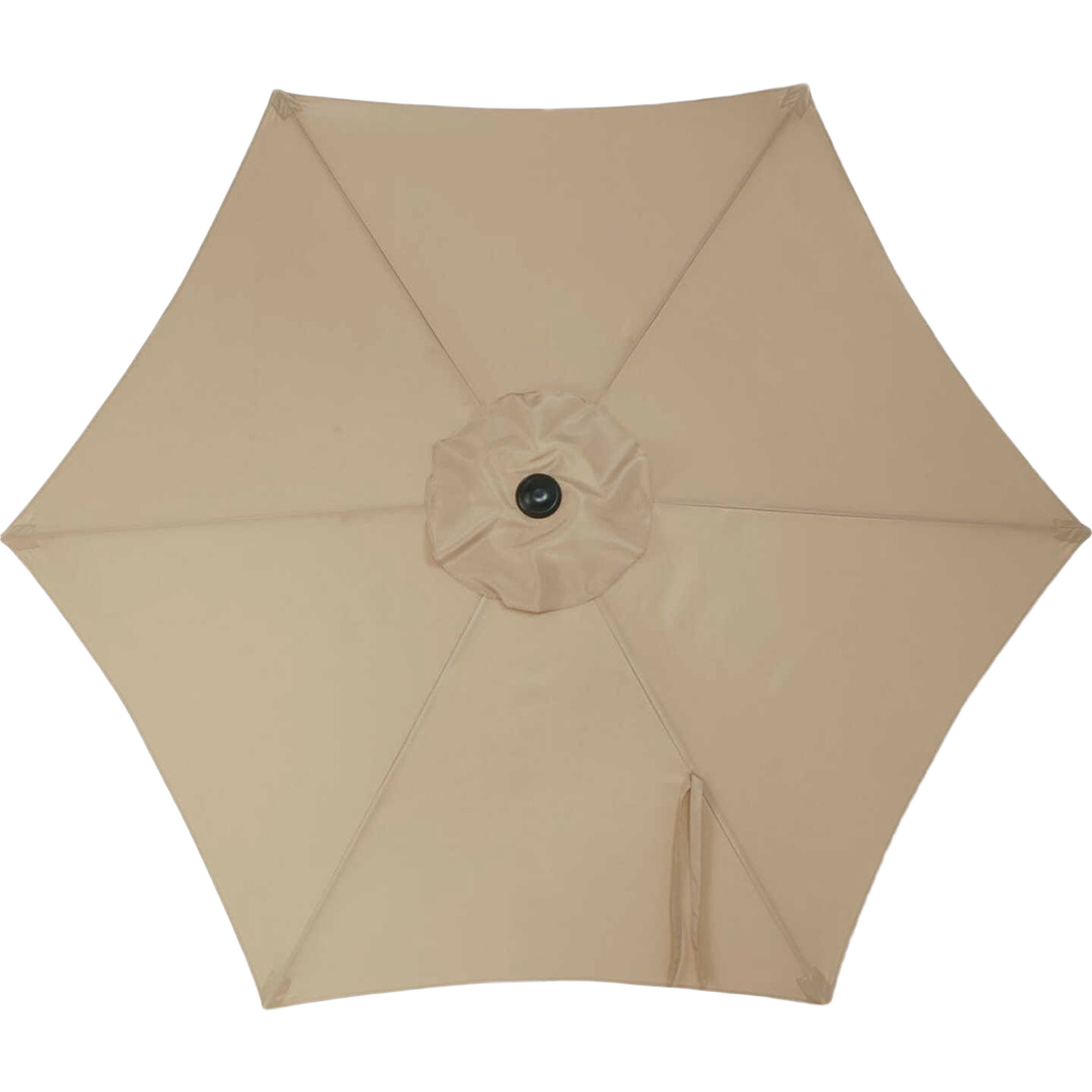 Tan aluminum patio umbrella with tilt and crank for outdoor living, patio furniture, and lawn & garden under $100 collections