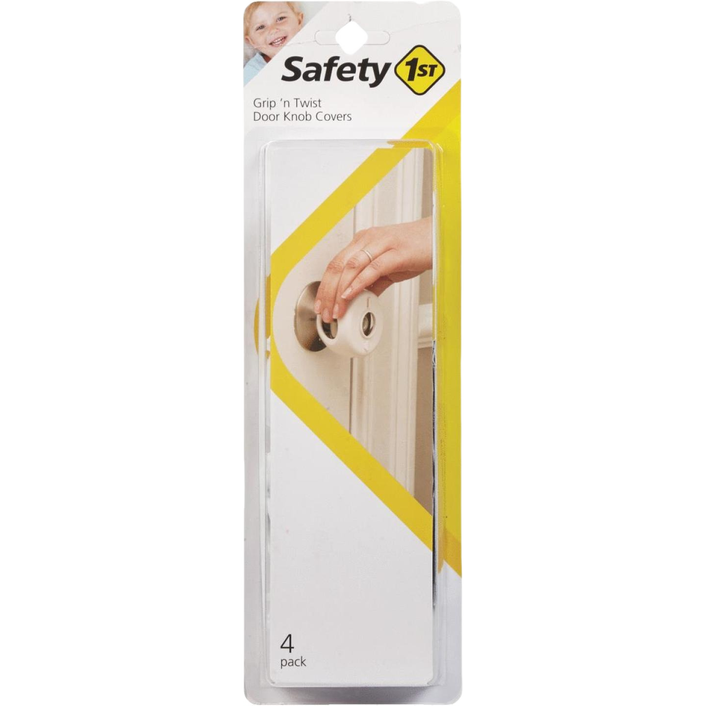 White snap-on door knob covers designed for child safety, featured in hardware and locks & safes collections.