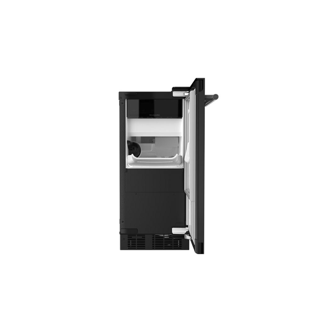 15-Inch Automatic Ice Maker with Clear Ice Technology in Black Ore