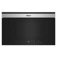 Built-in 30-inch smart microwave with air fry function and stainless steel trim from appliances collection