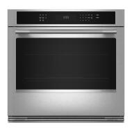 30-inch stainless steel electric wall oven with digital touch controls in KitchenAid appliances collection