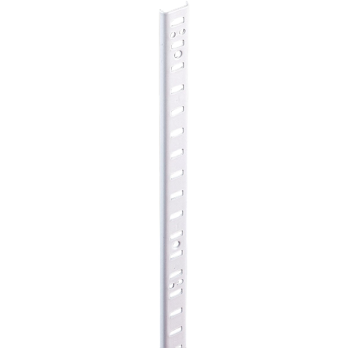 24-inch zinc-plated steel pilaster shelf standard with adjustable slots for shelving and storage organization solutions