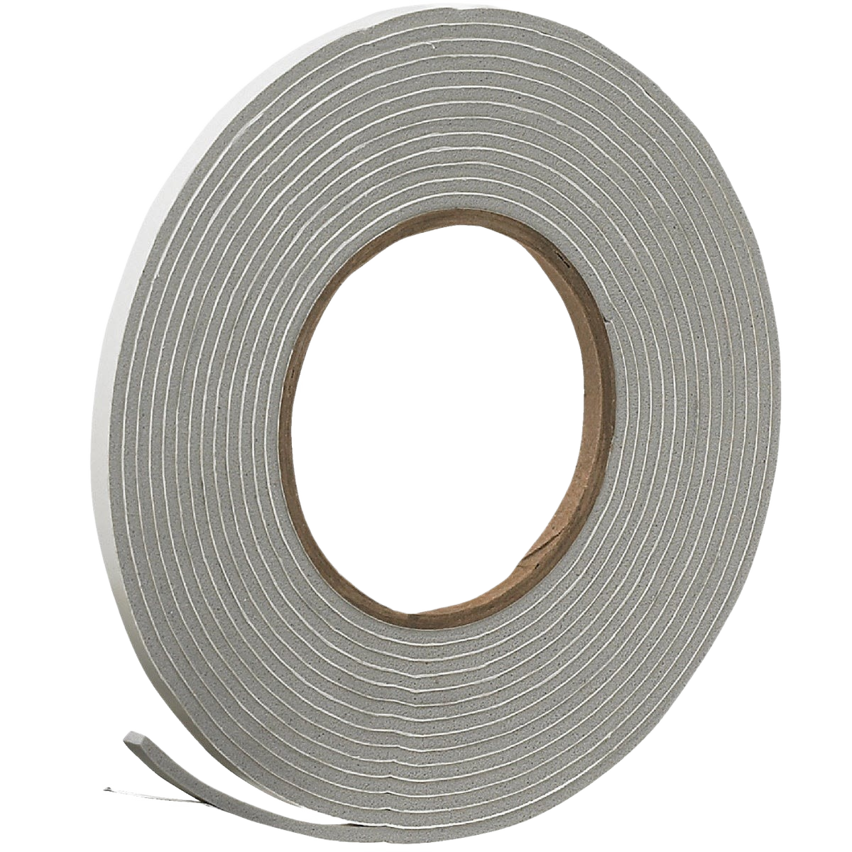 Gray foam weatherstrip tape roll for sealing doors and windows in hardware and home improvement collections under $50