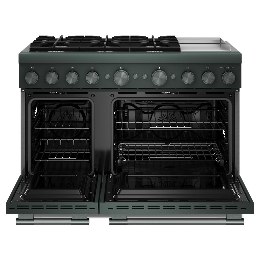 48-Inch 6 Burner Commercial-Style Dual Fuel Range with Griddle