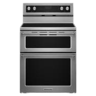 30-Inch 5 Burner Electric Double Oven Convection Range