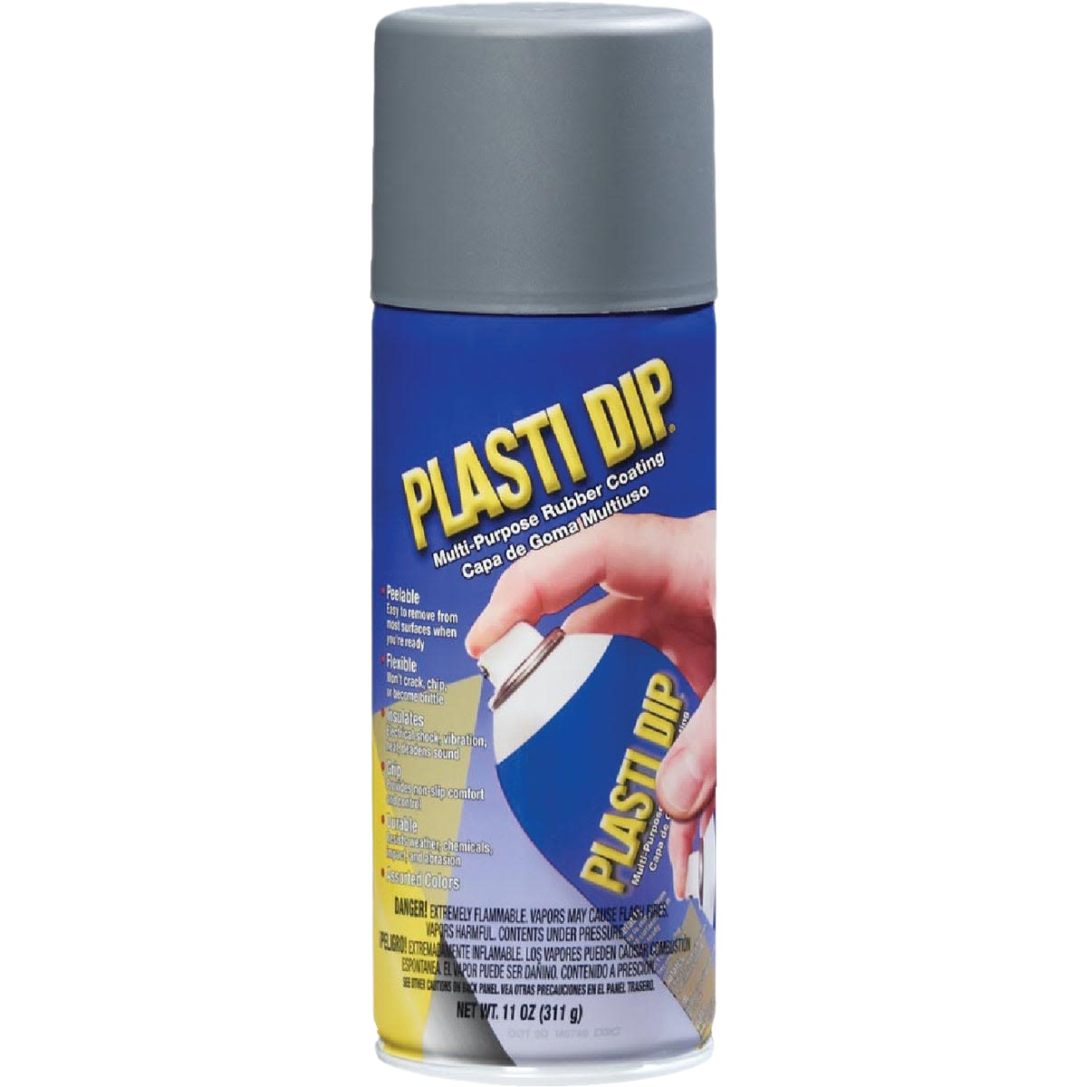 Gray capped spray can of Performix rubber coating paint in paint and home improvement supplies collection under $50