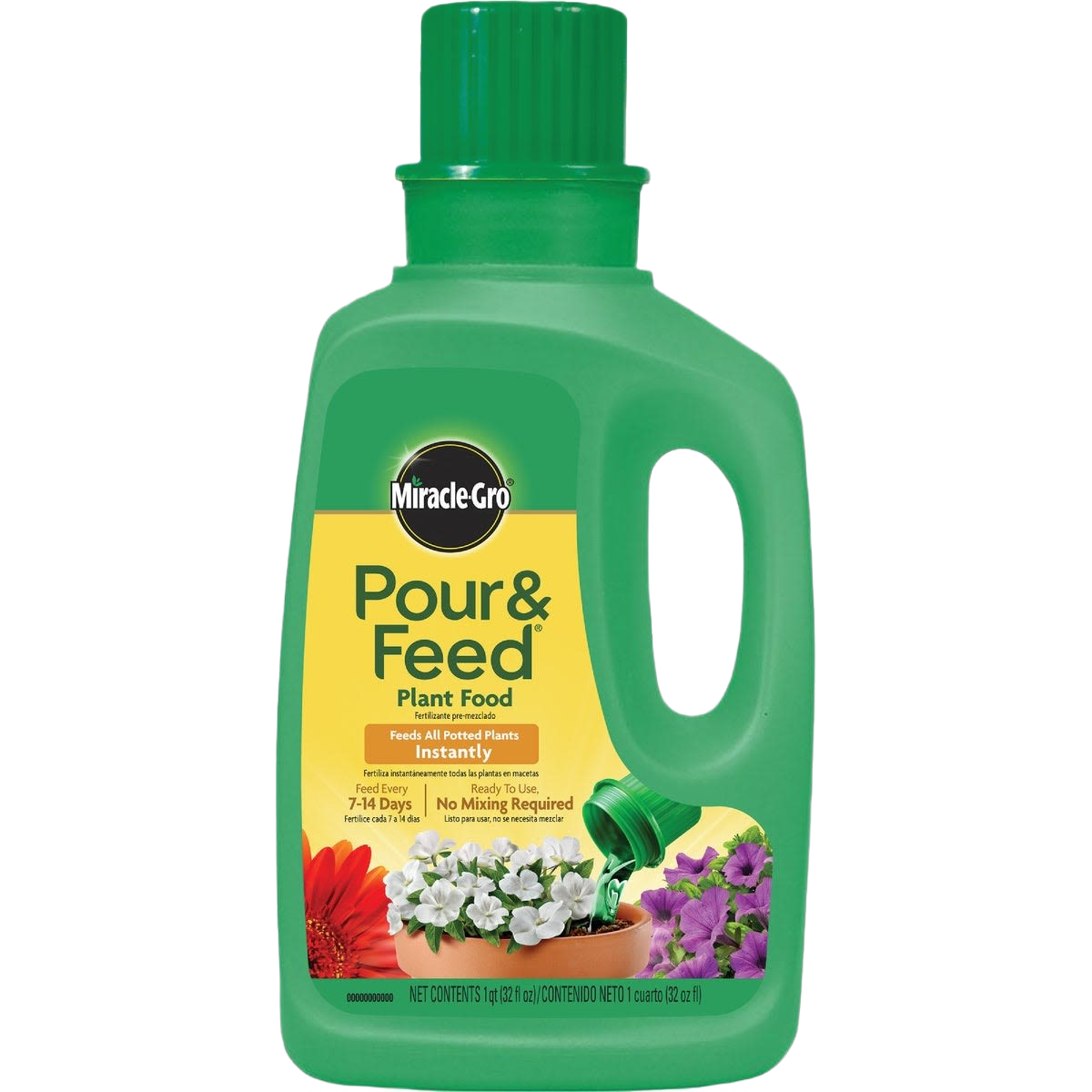 Green plastic bottle of liquid plant food for container plants in lawn and garden plant care collection under $50