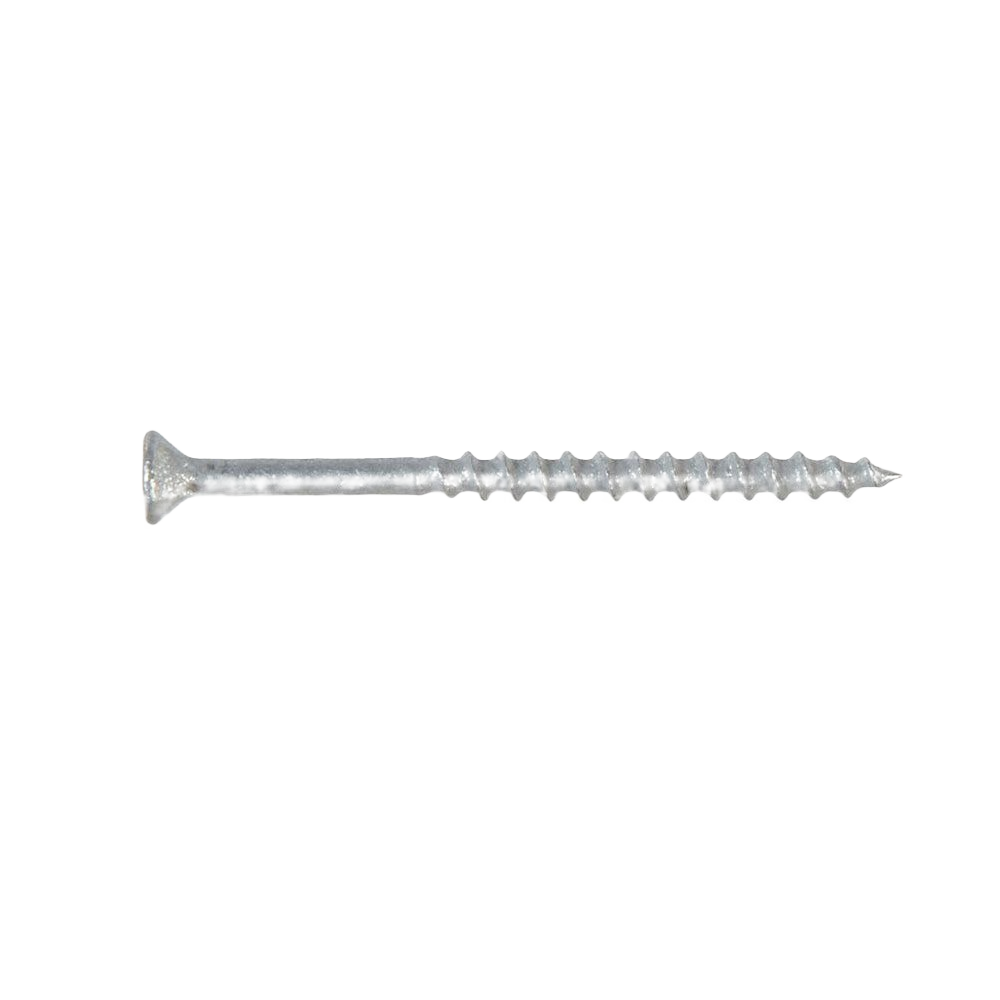 Galvanized deck screw with flat head for outdoor lumber projects in hardware and fasteners collection under $50