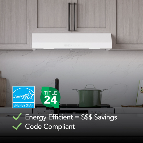 30" Under-Cabinet Range Hood, 350 MAX Blower CFM, 3 Speed