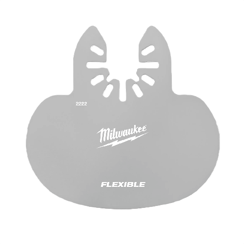 Flexible stainless steel scraper blade for precision sealant removal with oscillating multi-tool compatibility in tool accessories.