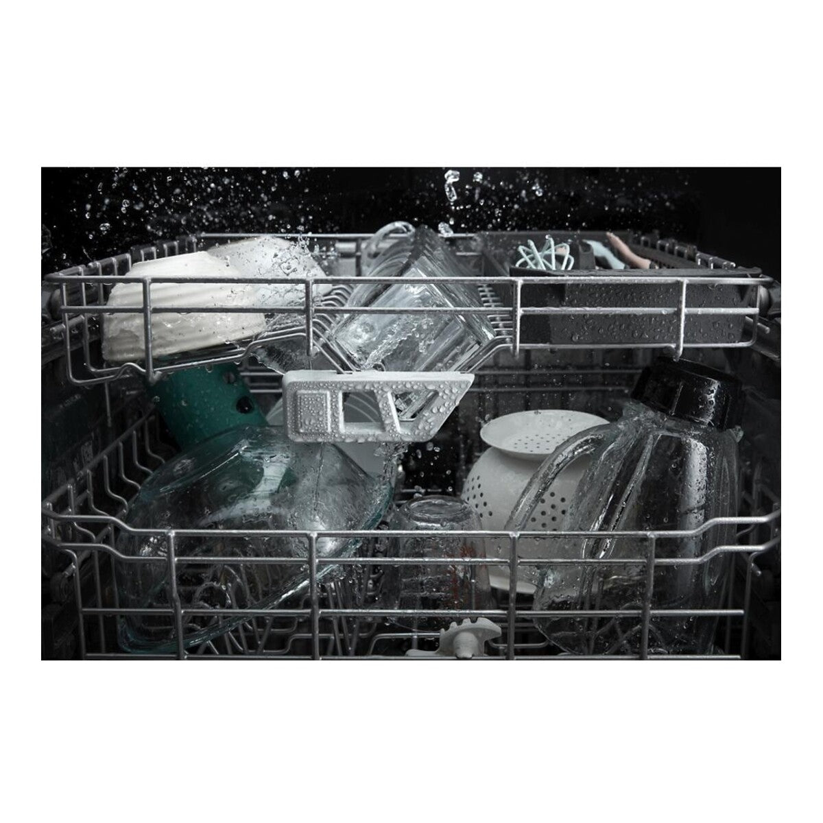 Eco Series Quiet Dishwasher with a washing 3rd Rack & Water Repellent Silverware Basket