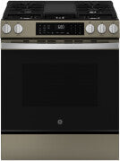 GE® 30" Slide-In Front-Control Convection Gas Range with No Preheat Air Fry and EasyWash™ Oven Tray