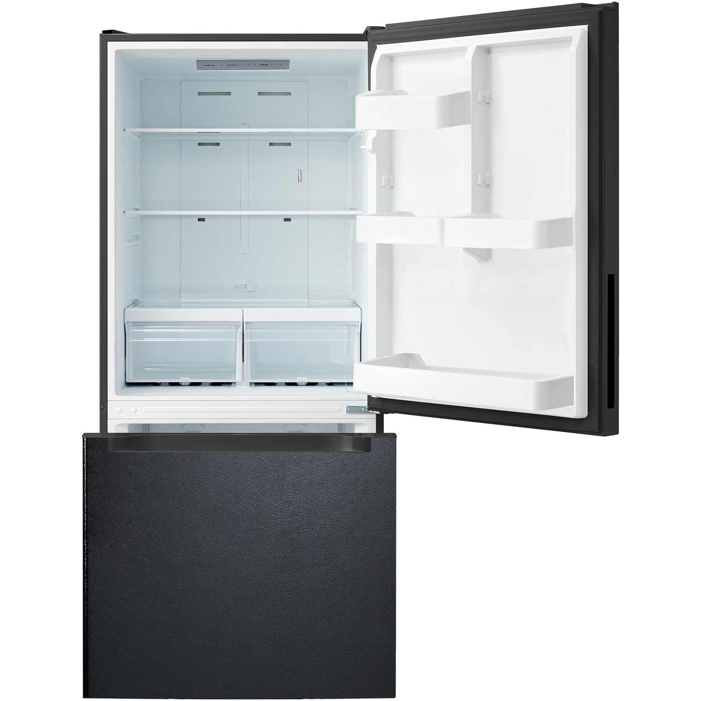 Element Electronics 18.7 cu. ft. Bottom Freezer Refrigerator - Black, ENERGY STAR (ERBM19CBB)