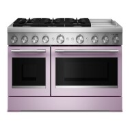 48-Inch 6 Burner Commercial-Style Dual Fuel Range with Griddle
