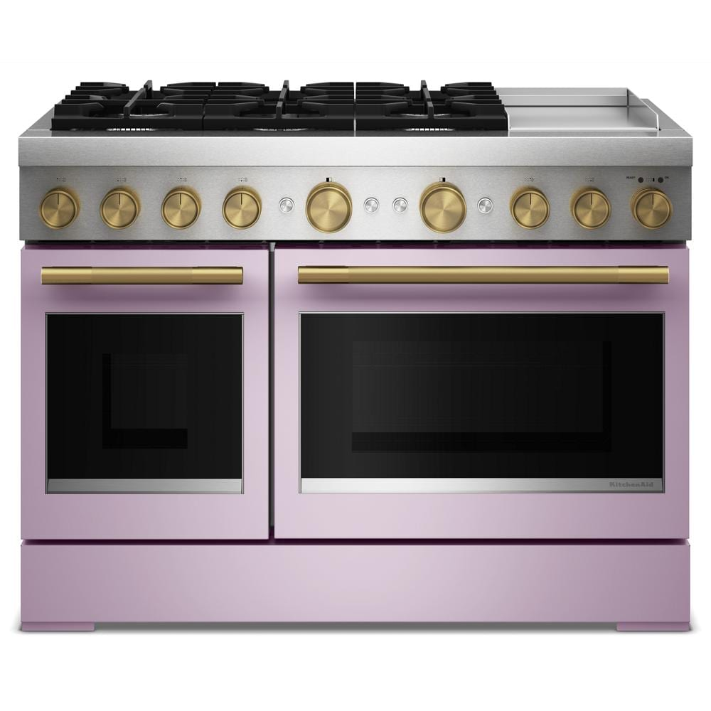 48-Inch 6 Burner Commercial-Style Dual Fuel Range with Griddle