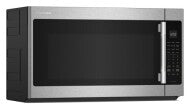 Stainless steel microwave hood combination with digital control panel and handle from KitchenAid appliances collection