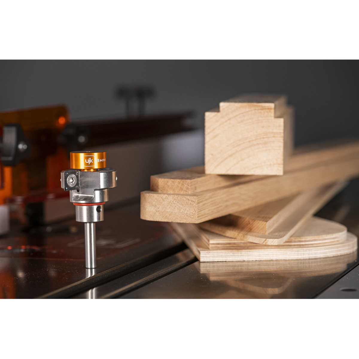 UJK 2 Wing Rebate Cutter 8mm & Metric Collars