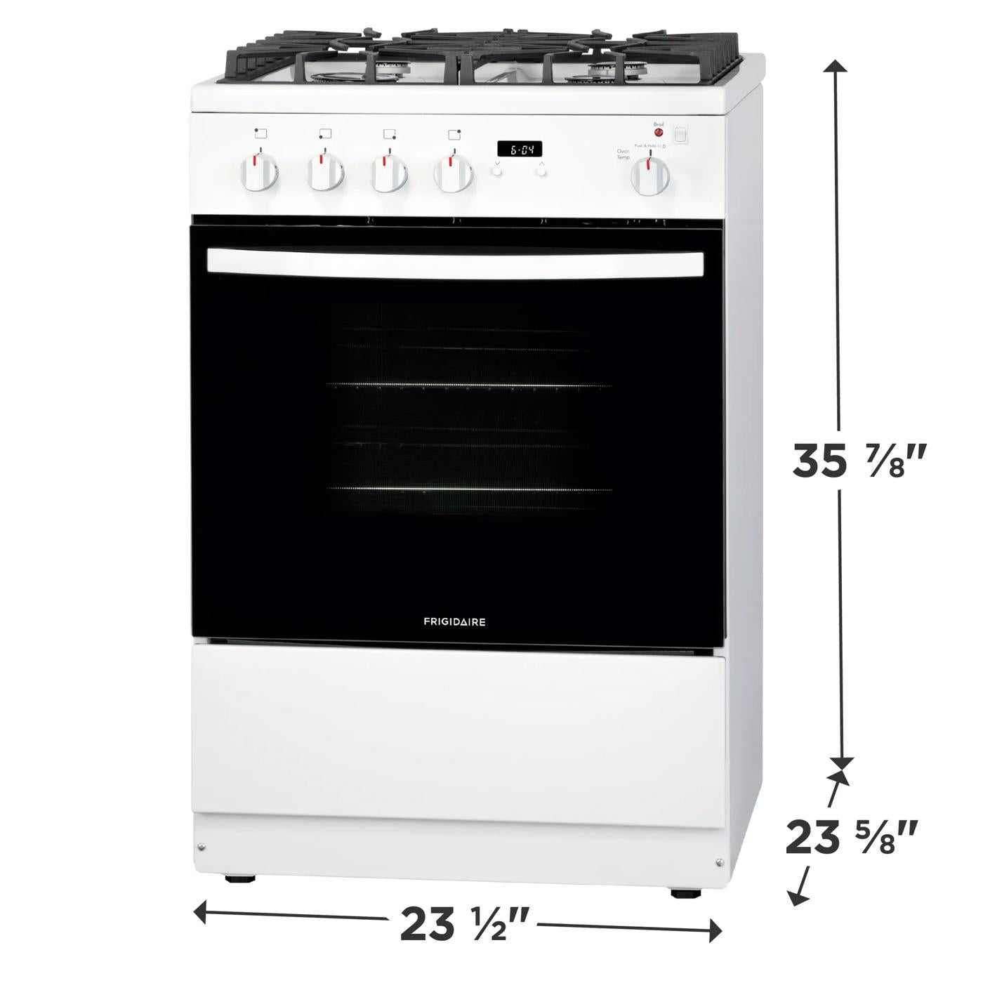 24" Front Control Freestanding Gas Range