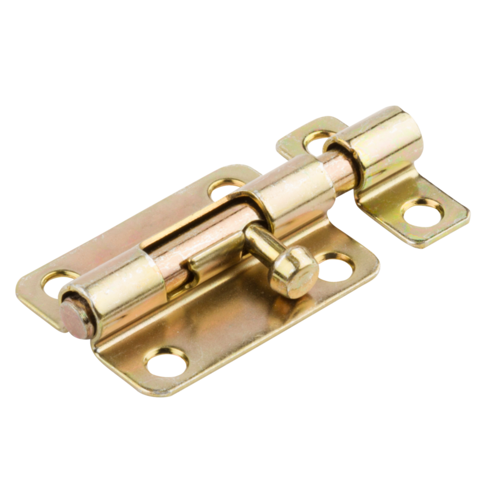 Brass steel door barrel bolt for securing lightweight doors and cabinets in door accessories and hardware collections under $50