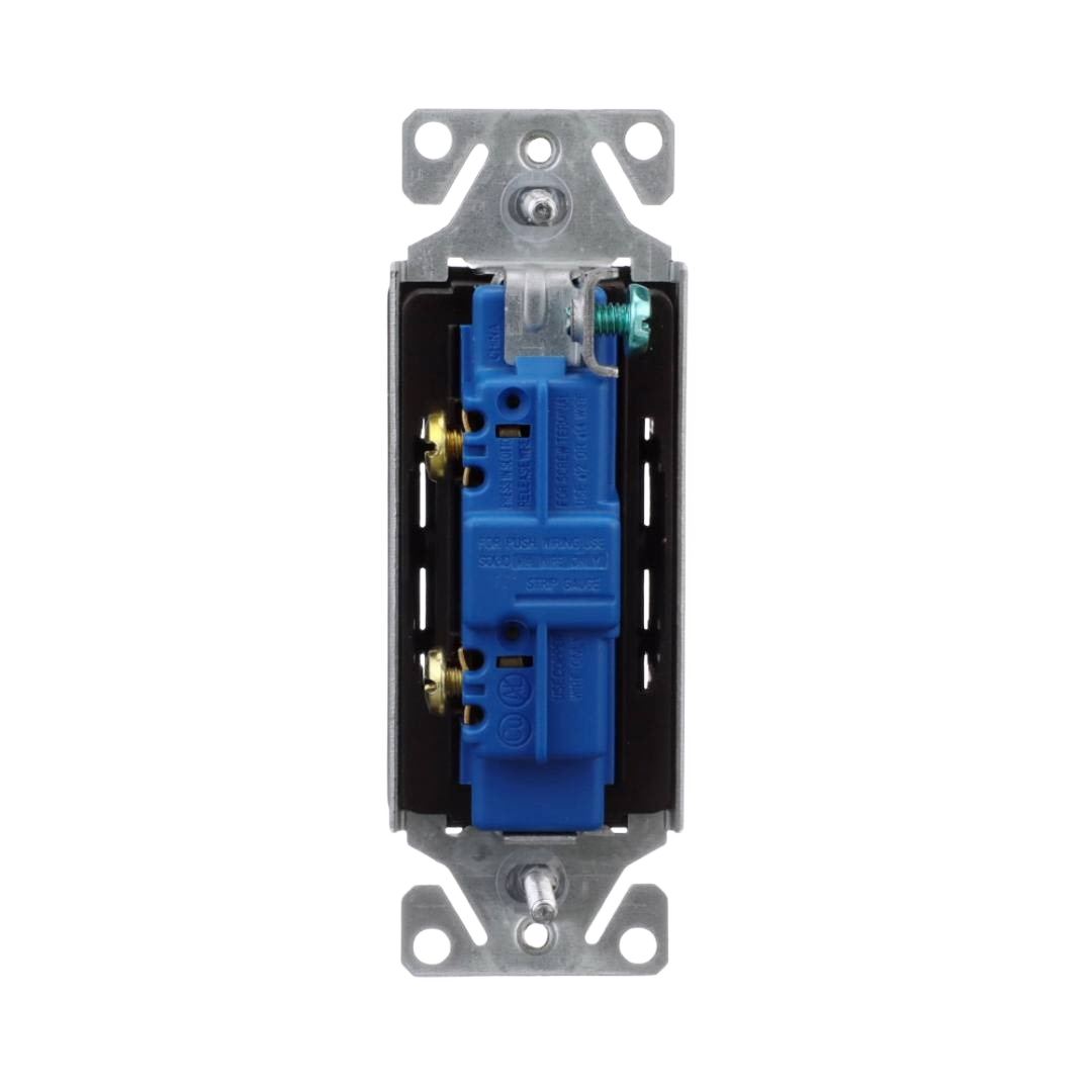 Single pole decorator switch with oil rubbed bronze finish and brass terminals for home improvement wiring projects